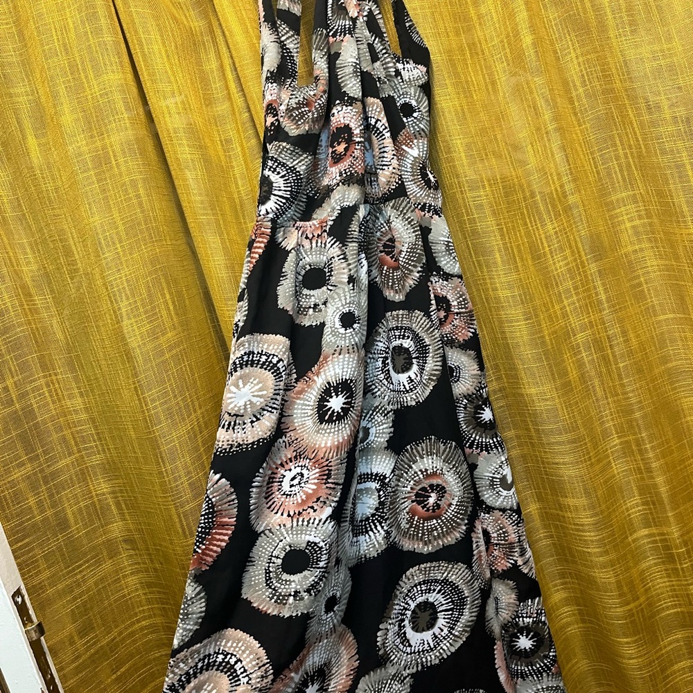 Ark & Co Black and White Patterned Maxi Dress